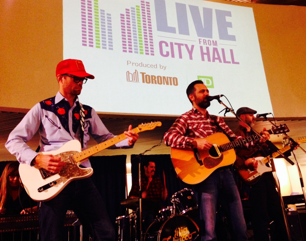 Big Tobacco and the Pickers performing at Live from City Hall in October 2015. Photo courtesy of City of Toronto