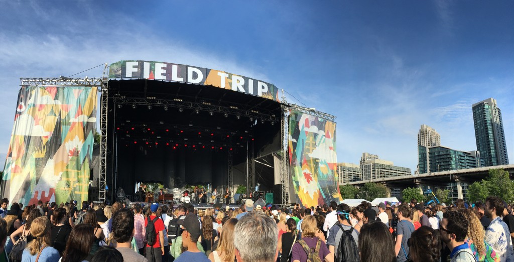 Soul singer Charles Bradley at Field Trip 2016 following the rain delay.